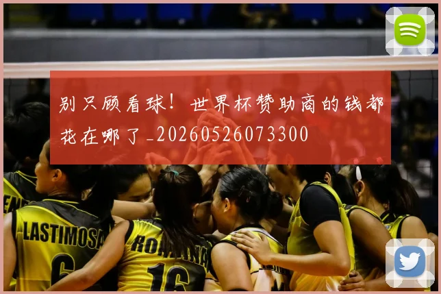 别只顾看球！世界杯赞助商的钱都花在哪了_20260526073300